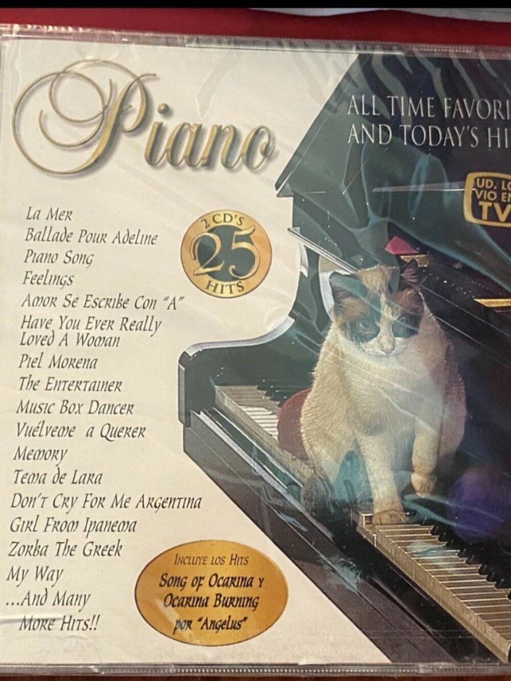 Piano Hits CD NEW La Mer Piel Morena The Entertainer Girl From Ipanema
